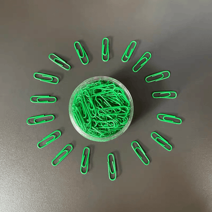 200pcs Large Metal Paper Clips - Nickel Plated, Colorful, Pin Barrel Design, Bookmark Function, Office and School Stationery Essentials