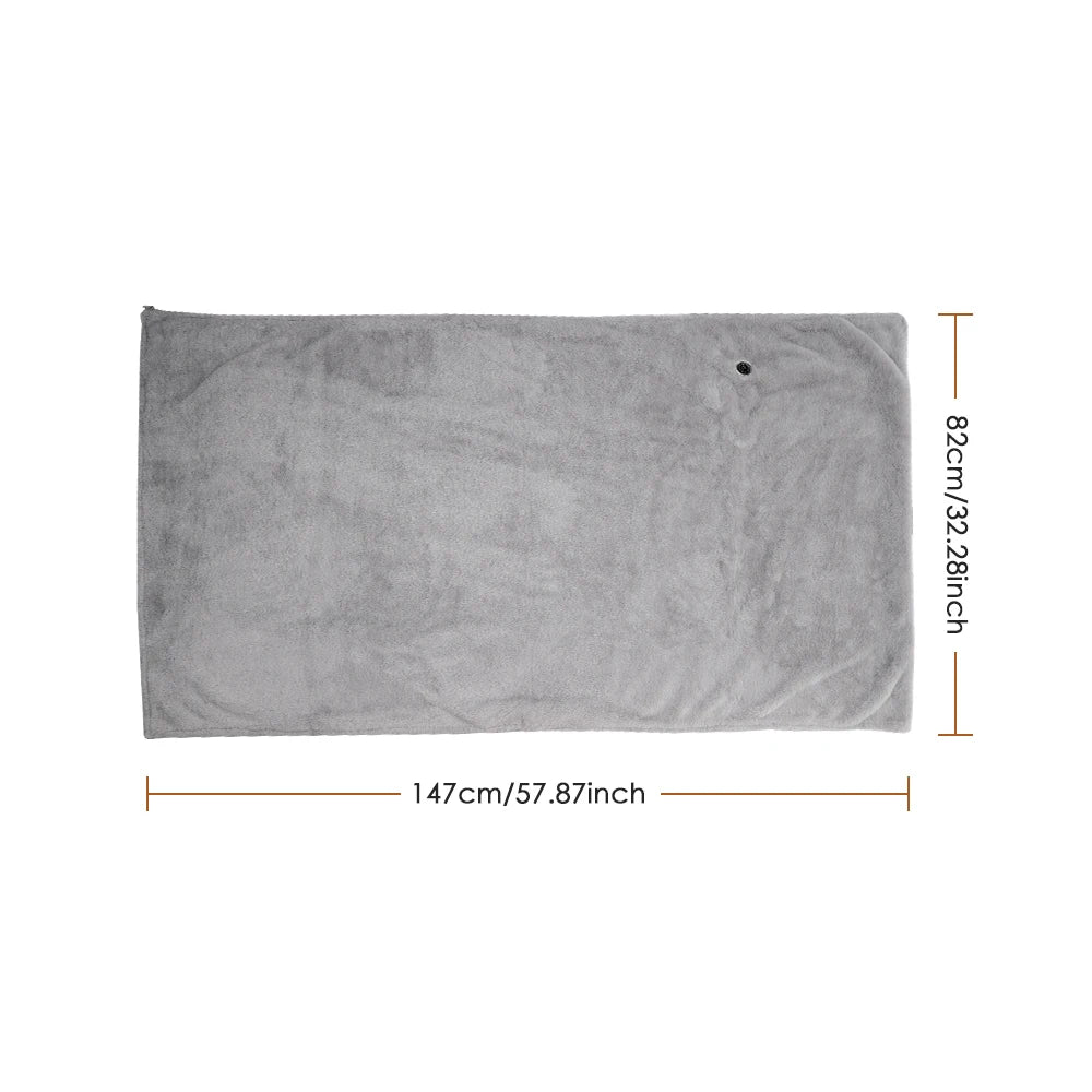 Wearable Electric Blanket USB Fast Heating Shawl 3 Level Adjustable Home Office Soft Thermal Pad Warming Full Body Back Hand