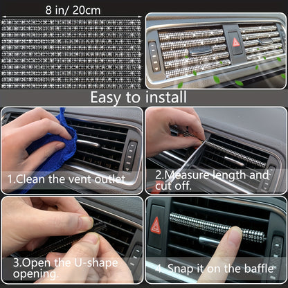 [27pcs Bling Car Accessories] 27pcs Bling Car Accessories Set For Women, Bling Steering Wheel Covers Universal Fit 15 Inch, Bling License Plate Frame, Phone Holder, Car Coasters