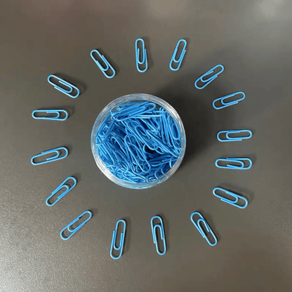 200pcs Large Metal Paper Clips - Nickel Plated, Colorful, Pin Barrel Design, Bookmark Function, Office and School Stationery Essentials