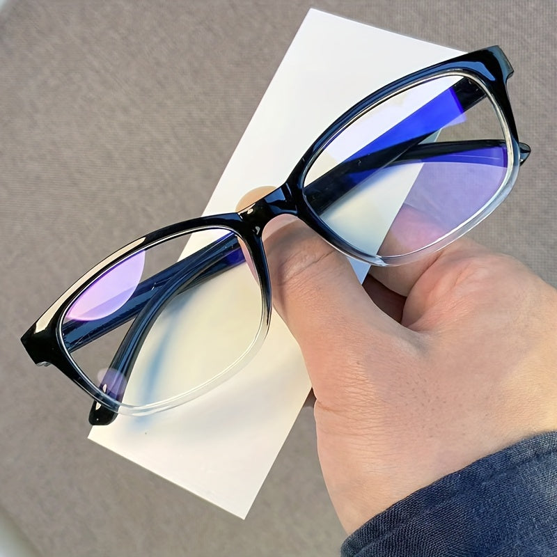 1pc Blue Light Blocking Glasses, Clear Lens For Women & Men, Reduce Eye Fatigue From Computer, TV, Phone & Gaming, Decorative Glasses