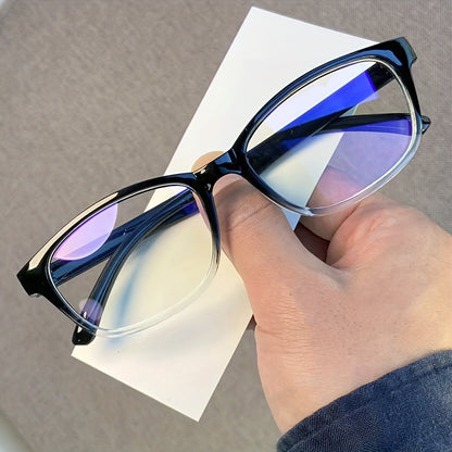 1pc Blue Light Blocking Glasses, Clear Lens For Women & Men, Reduce Eye Fatigue From Computer, TV, Phone & Gaming, Decorative Glasses