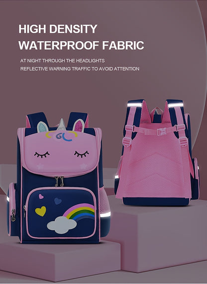 Children's Elementary School Students Schoolbag Girls 1, 2, 3, 4, 5, 6 Grades 6-12 Years Old Shoulders Backpack Cute Waterproof Lightweight Boys