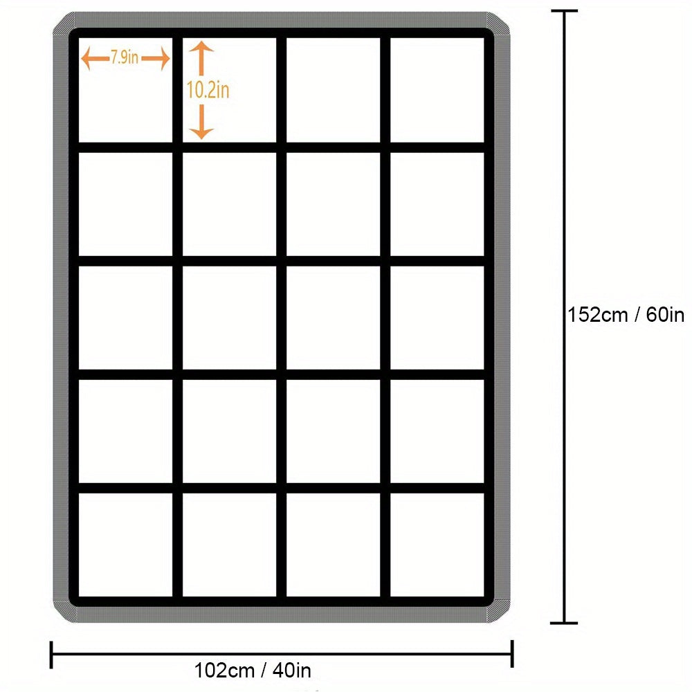 Personalized Sublimation Throw Blanket - Customizable 9/15/20 Panels, 40x60 Inches - Perfect Gift for Christmas, Halloween, Thanksgiving Day