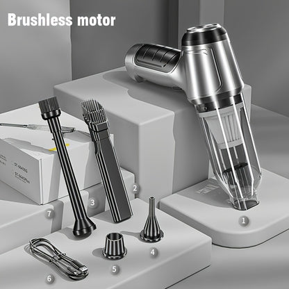 12000PA Strong Suction Car Vacuum Cleaner, Wireless Handheld Cleaning Machine, Small Car Accessories, Household Car Appliances