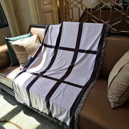 Personalized Sublimation Throw Blanket - Customizable 9/15/20 Panels, 40x60 Inches - Perfect Gift for Christmas, Halloween, Thanksgiving Day