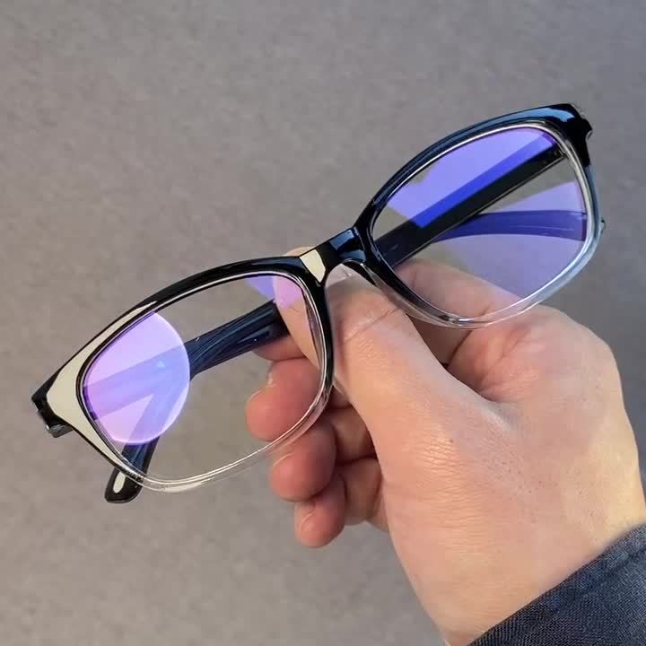 1pc Blue Light Blocking Glasses, Clear Lens For Women & Men, Reduce Eye Fatigue From Computer, TV, Phone & Gaming, Decorative Glasses