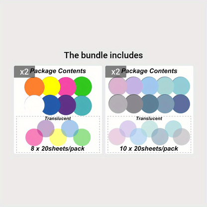 Transparent Sticky Notes, 200Pcs Morandi Cute Round Clear Waterproof Sticky Tabs, Translucent Book Markers Page Flags Stickers, Journaling Accessories Aesthetic Office School Study Supplies