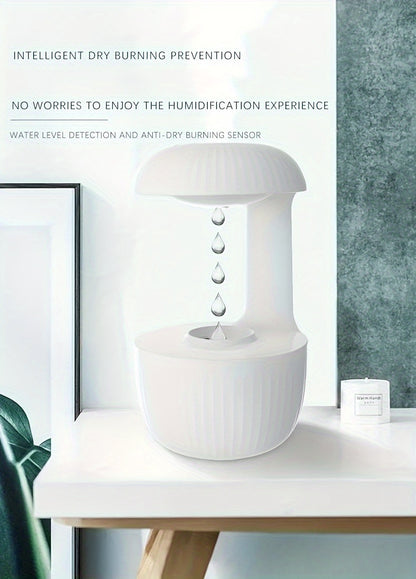 1pc, 20.29oz Anti-Gravity Humidifier And Essential Oil Diffuser - Night Light & Relaxation Sprayer | Ideal For Home & Office