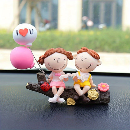 Couple Tree Branch Design Car Decoration, Creative Car Dashboard Decoration, Fashion Creative Car Accessories, Add A Touch Of Love To Your Car