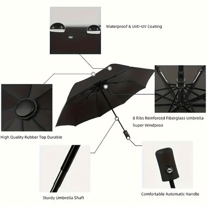 Automatic Folding Umbrella, Shine Or Rain Dual-use Umbrella, UV Protection Sunshade Umbrella