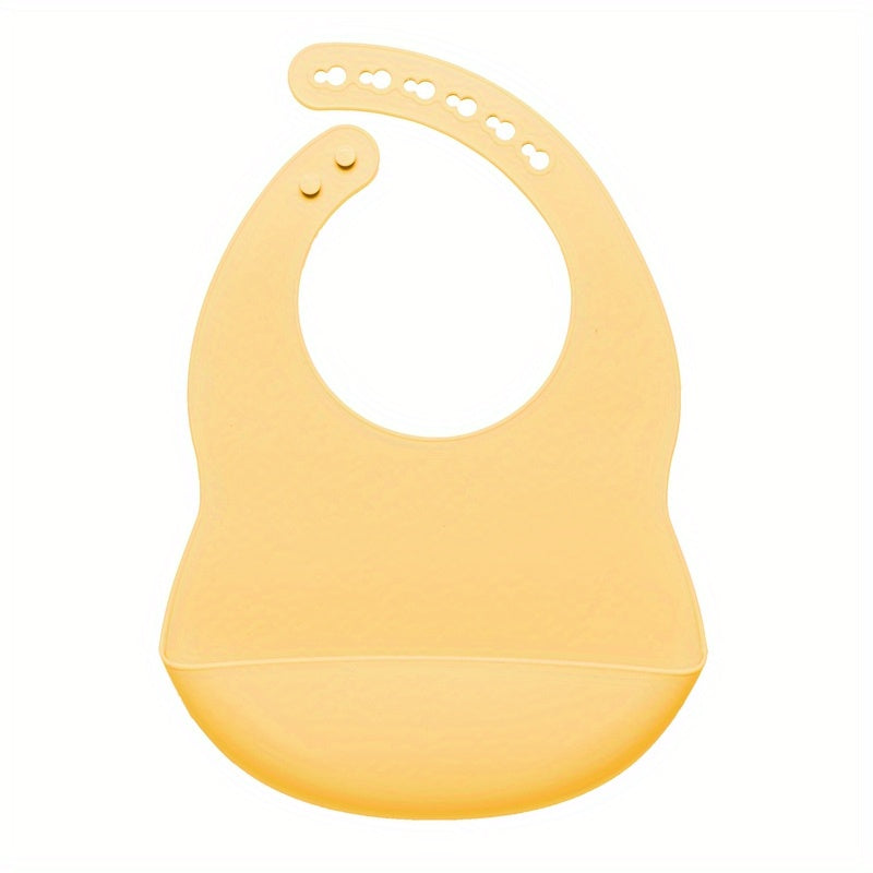 1pc Adjustable Silicone Bib for Babies - Soft, Easy to Clean, and Perfect for Mealtime - Great Gift for Holidays