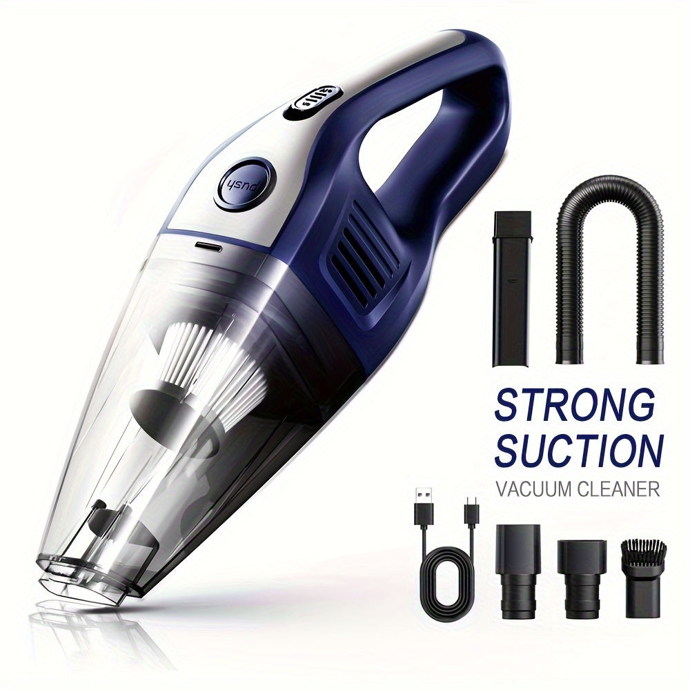 [Powerful Car Vacuum Cleaner] Powerful 5000pa Strong Suction Handheld Wireless Car Vacuum Cleaner | USB Charging, Long Working, For Cars, Homes, Offices, Pet Hair Cleaning - Car Accessories For Men Women