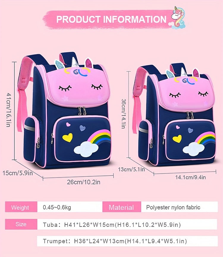 Children's Elementary School Students Schoolbag Girls 1, 2, 3, 4, 5, 6 Grades 6-12 Years Old Shoulders Backpack Cute Waterproof Lightweight Boys