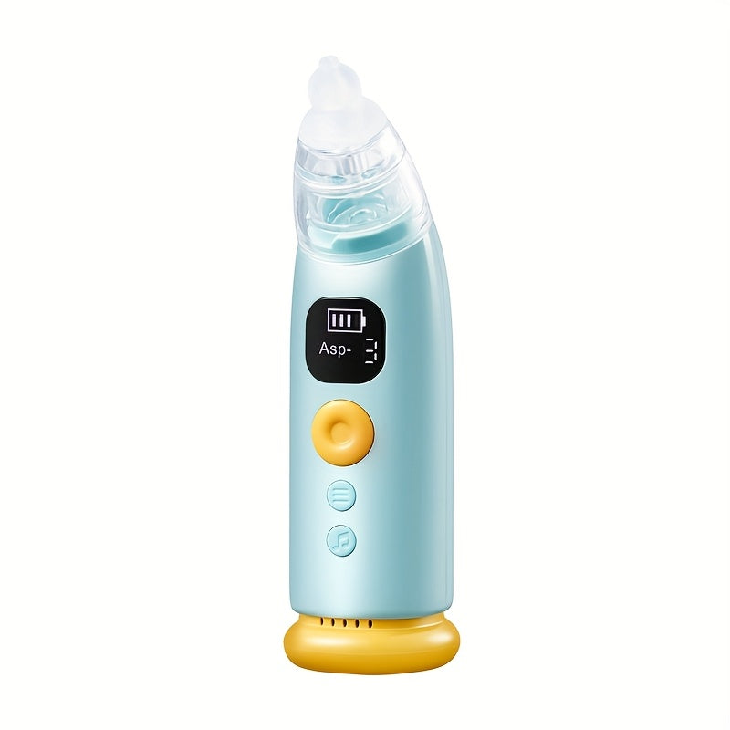 Nasal Aspirator for Baby, Baby Nose Sucker Pro with 3 Soft Silicone Tips, Adjustable Suction, Electric Nose Suction for Baby, Built-in Music & Light Soothing