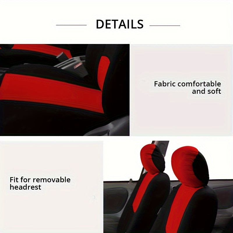 [Fast Arrival] 5-Seat Universal Full Set Car Seat Cover Protector - Premium Waterproof Car Accessories for Easy Cleaning and Long-Lasting Protection - Durable, Breathable, and Adjustable Design