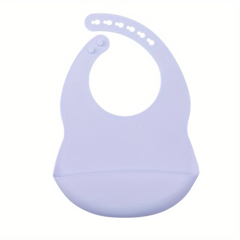 1pc Adjustable Silicone Bib for Babies - Soft, Easy to Clean, and Perfect for Mealtime - Great Gift for Holidays