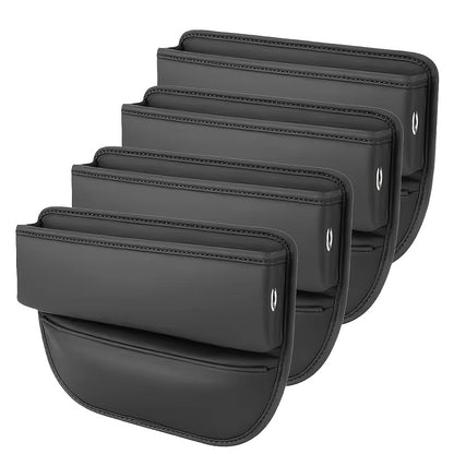 1pc/2pcs/4pcs Of Black Car Accessories Car Seat Gap Filling Organizer And Storage Car SUV Parts Truck Filling Gap Between Seat And Console To Prevent Items From Falling Off Christmas Gift