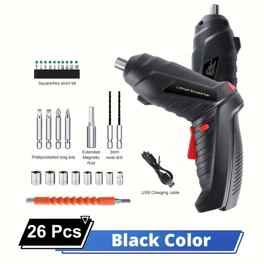 3.6v Power Tools Set Household Maintenance Repair 1300mAh Lithium Battery Mini Household Electric Drill Cordless Screwdriver
