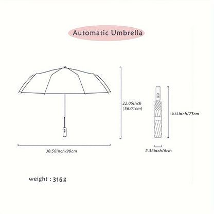 Automatic Folding Umbrella, Shine Or Rain Dual-use Umbrella, UV Protection Sunshade Umbrella