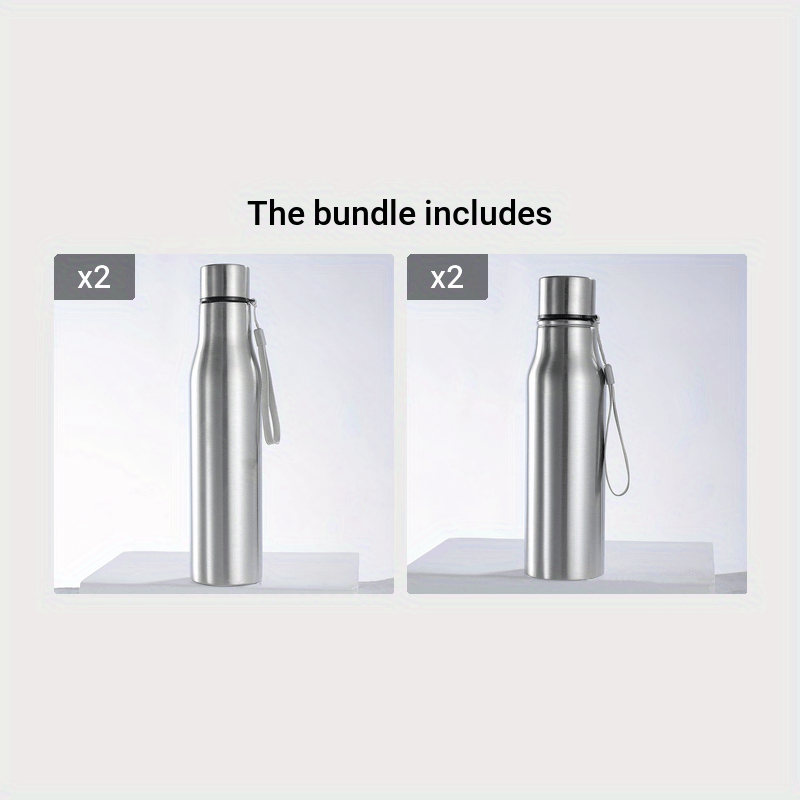 25.36oz/33.81oz Stainless Steel Water Bottles - Durable, Leak-Proof Ordinary Water Cup -Non Insulated Cup- Ideal for Fitness Enthusiasts - for Gym, Outdoor Activities - Perfect Gift for Athletes & Fitness Lover