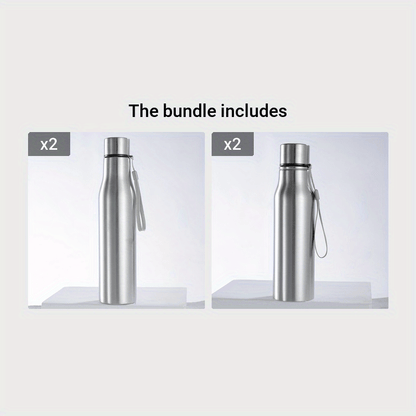 25.36oz/33.81oz Stainless Steel Water Bottles - Durable, Leak-Proof Ordinary Water Cup -Non Insulated Cup- Ideal for Fitness Enthusiasts - for Gym, Outdoor Activities - Perfect Gift for Athletes & Fitness Lover