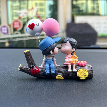 Couple Tree Branch Design Car Decoration, Creative Car Dashboard Decoration, Fashion Creative Car Accessories, Add A Touch Of Love To Your Car