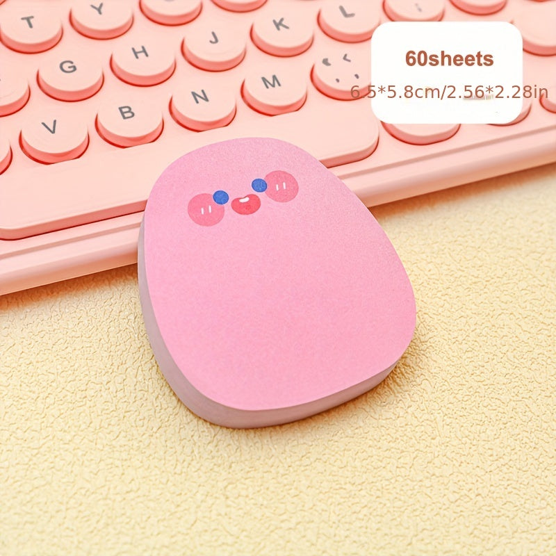 4pcs/240Sheets Cute Emoticon Sticky Notes Memo Pad Self-Stick Notes For Office School Supplies