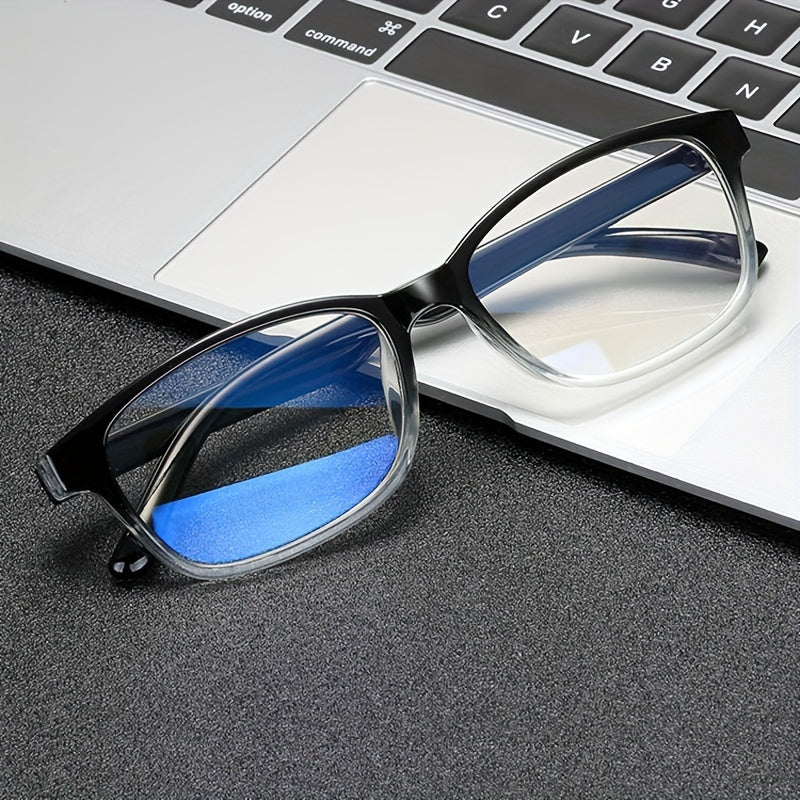 1pc Blue Light Blocking Glasses, Clear Lens For Women & Men, Reduce Eye Fatigue From Computer, TV, Phone & Gaming, Decorative Glasses
