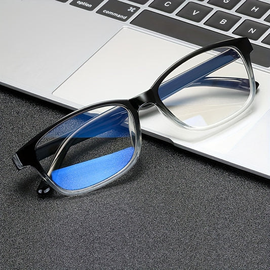 1pc Blue Light Blocking Glasses, Clear Lens For Women & Men, Reduce Eye Fatigue From Computer, TV, Phone & Gaming, Decorative Glasses